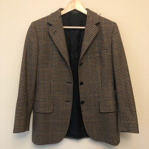 Burberry checked houndstooth blazer